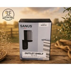 SANUS WSOS1-B1 OUTLET SHELF FOR SONOS ONE PLAY:1 SPEAKER BLACK NEW